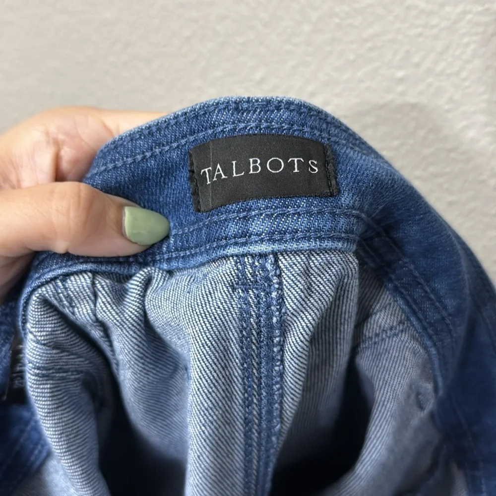 Talbots Petite Blue Denim Sailor Shorts